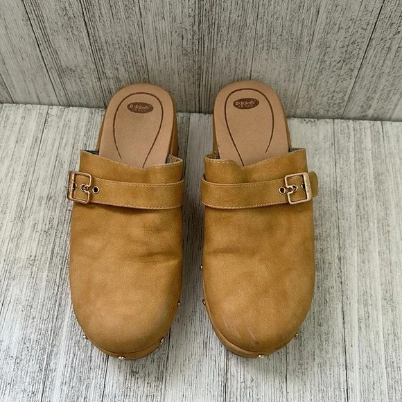 Dr. Scholls Dr. Scholl’s Shoes Studded Leather Heeled Clogs Size 8 - Picture 7 of 9